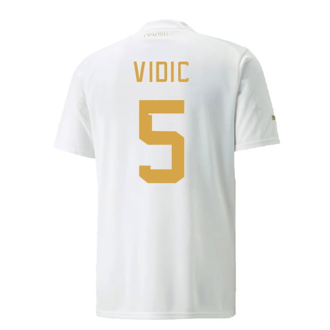 2022-2023 Serbia Away Shirt (VIDIC 5)-SoccerKits Hub | Buy Soccer Jerseys Online